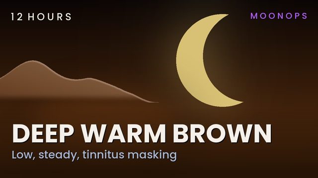 Deep Warm Brown Noise, 12 hours, black screen