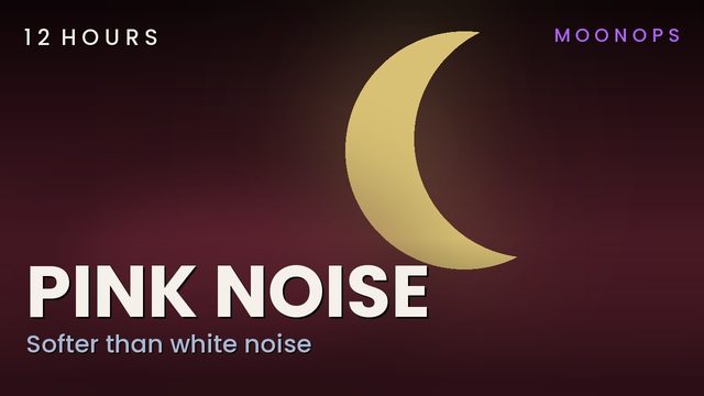 Pink Noise for Tinnitus, 12 hours, black screen